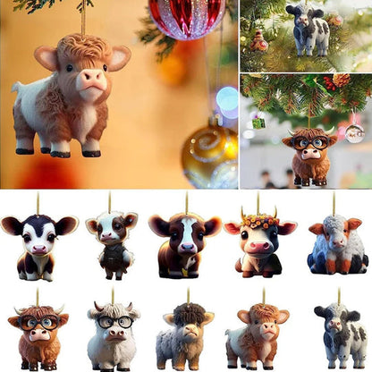 Adorno decorativo de vacas (Set x 10)