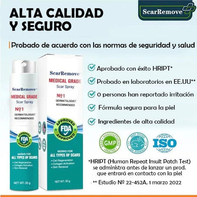 SCARREMOVE - SPRAY ANTICICATRICES, ACNÉ, ESTRÍAS...⚡️